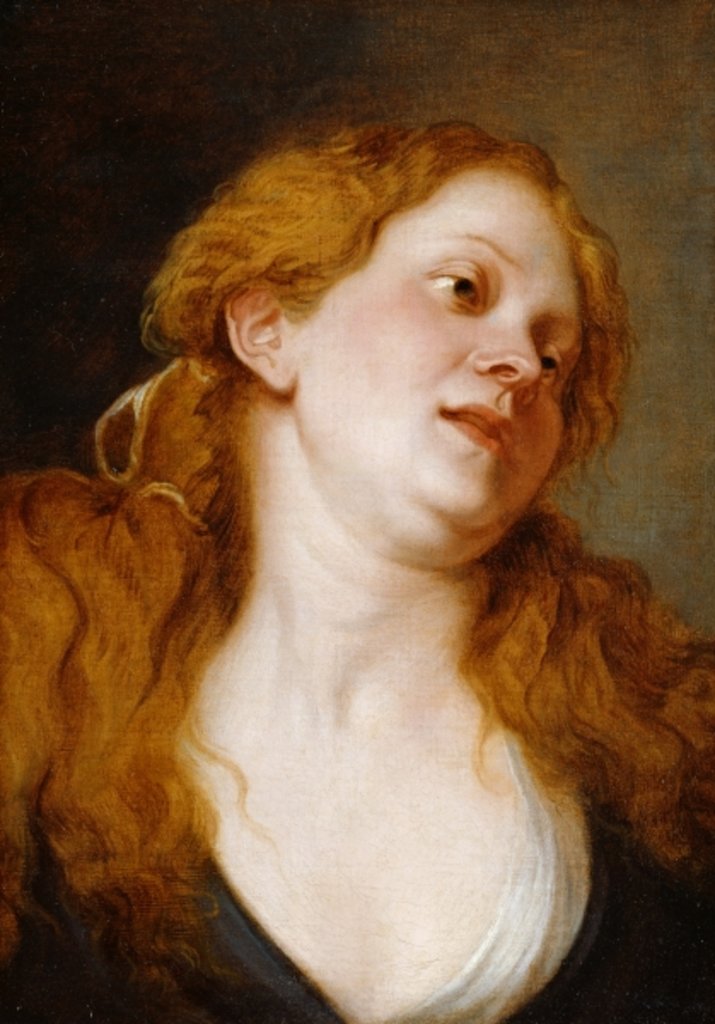 Detail of The Penitent Magdalen by Anthony van Dyck