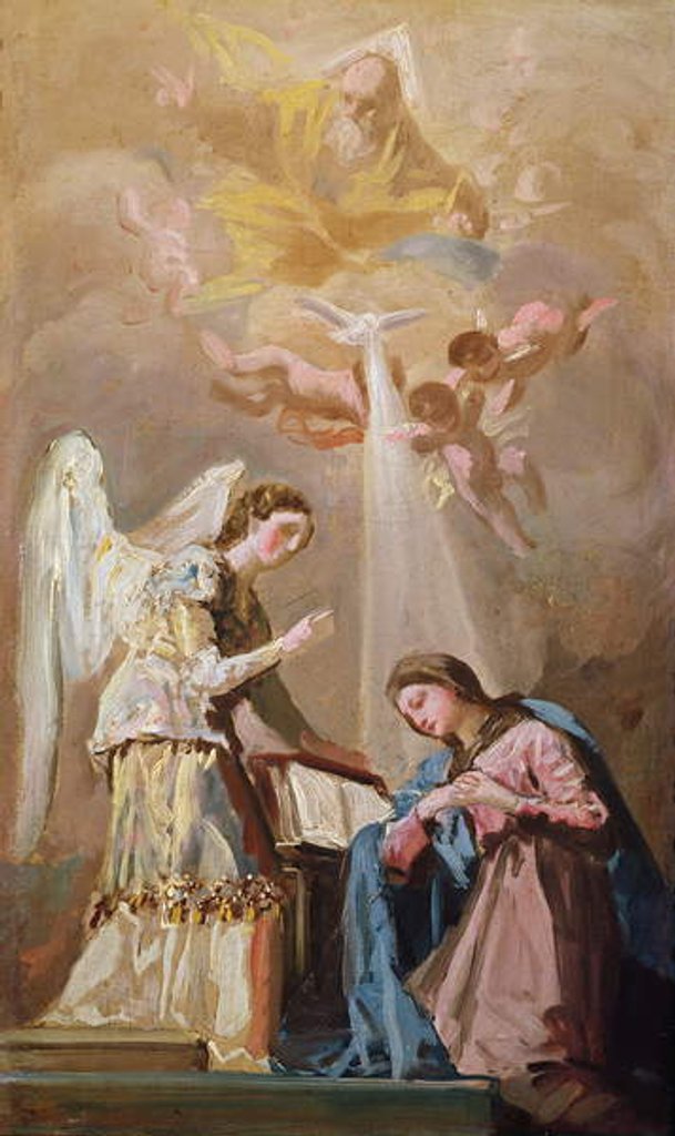 Detail of The Annunciation by Francisco Jose de Goya y Lucientes
