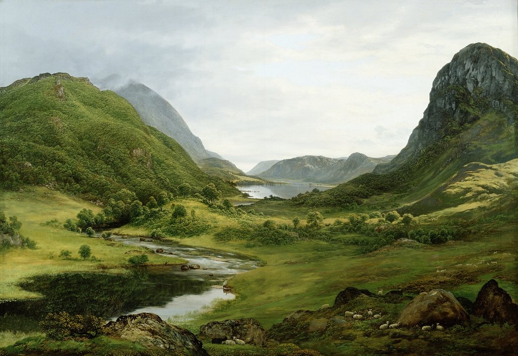 Detail of Thirlmere by John Glover