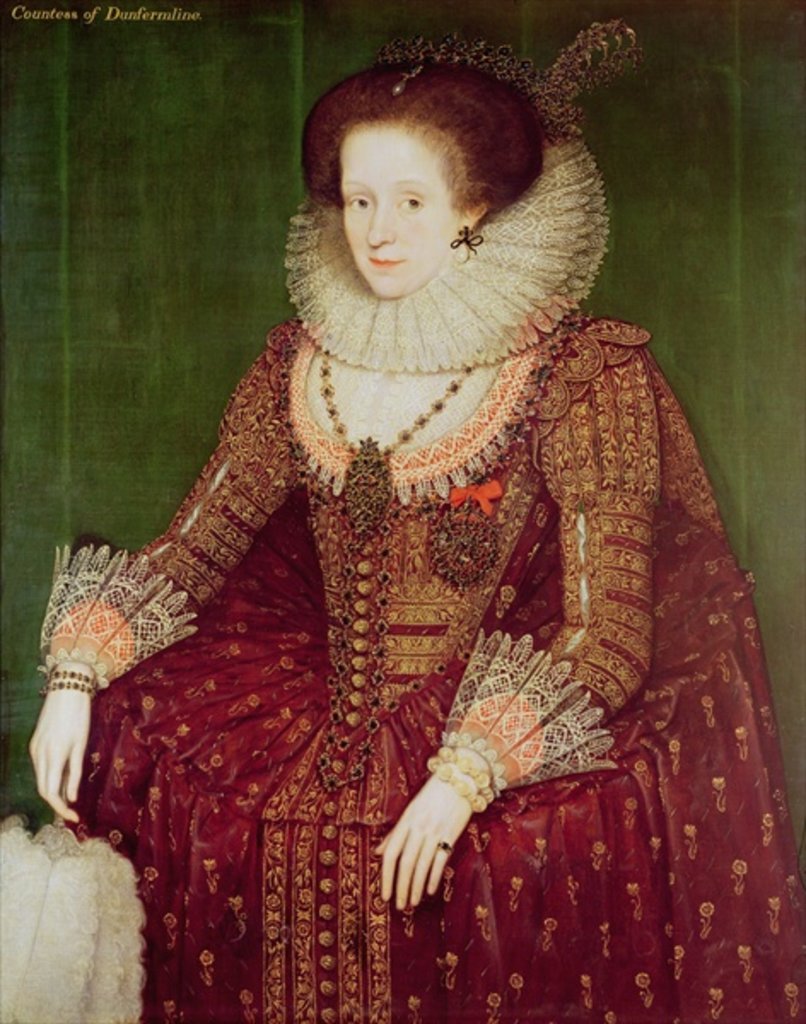 Detail of Margaret Hay, Countess of Dunfermline by Marcus Gheeraerts