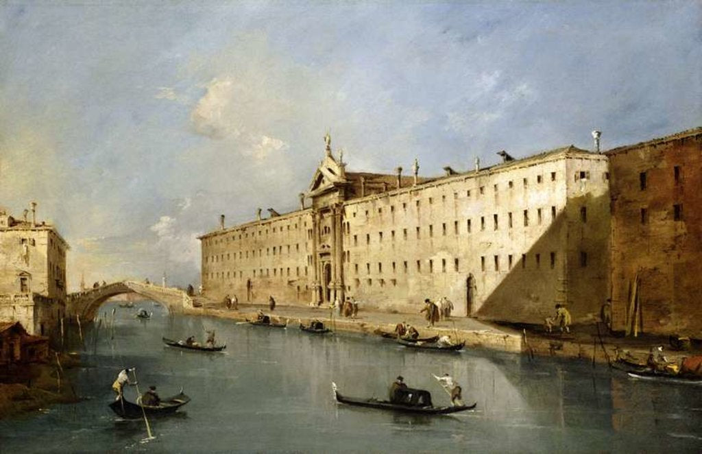 Detail of Rio dei Mendicanti by Francesco Guardi