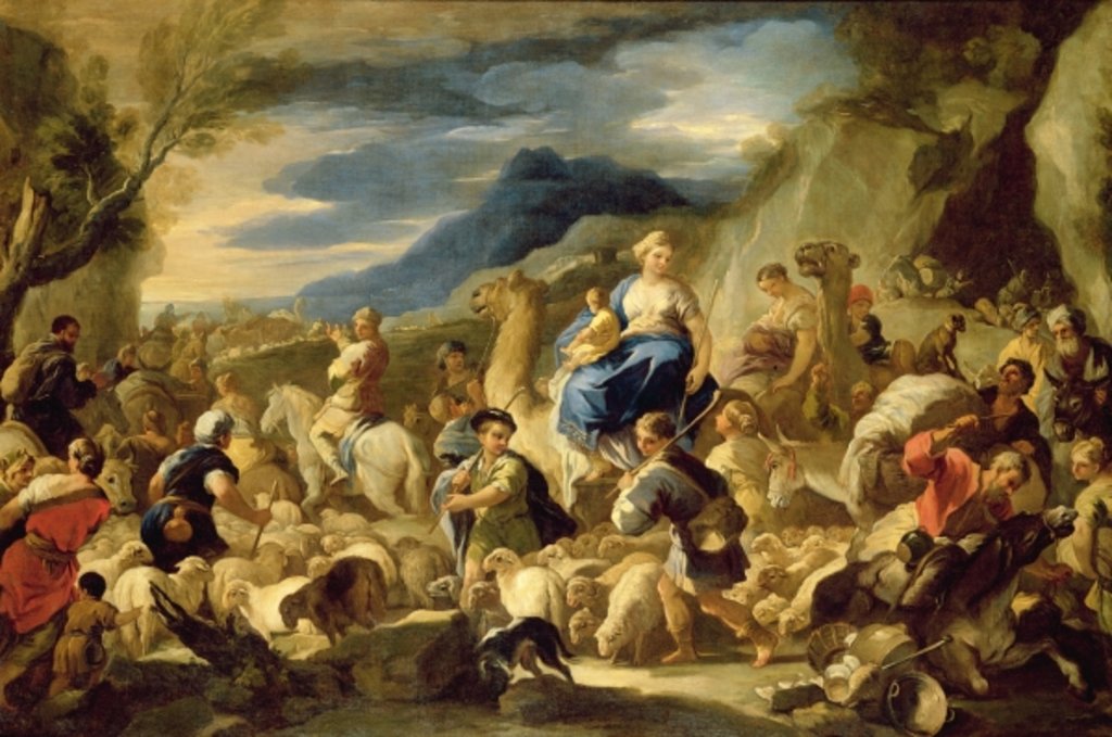 Detail of Jacob's Journey to Canaan by Luca Giordano