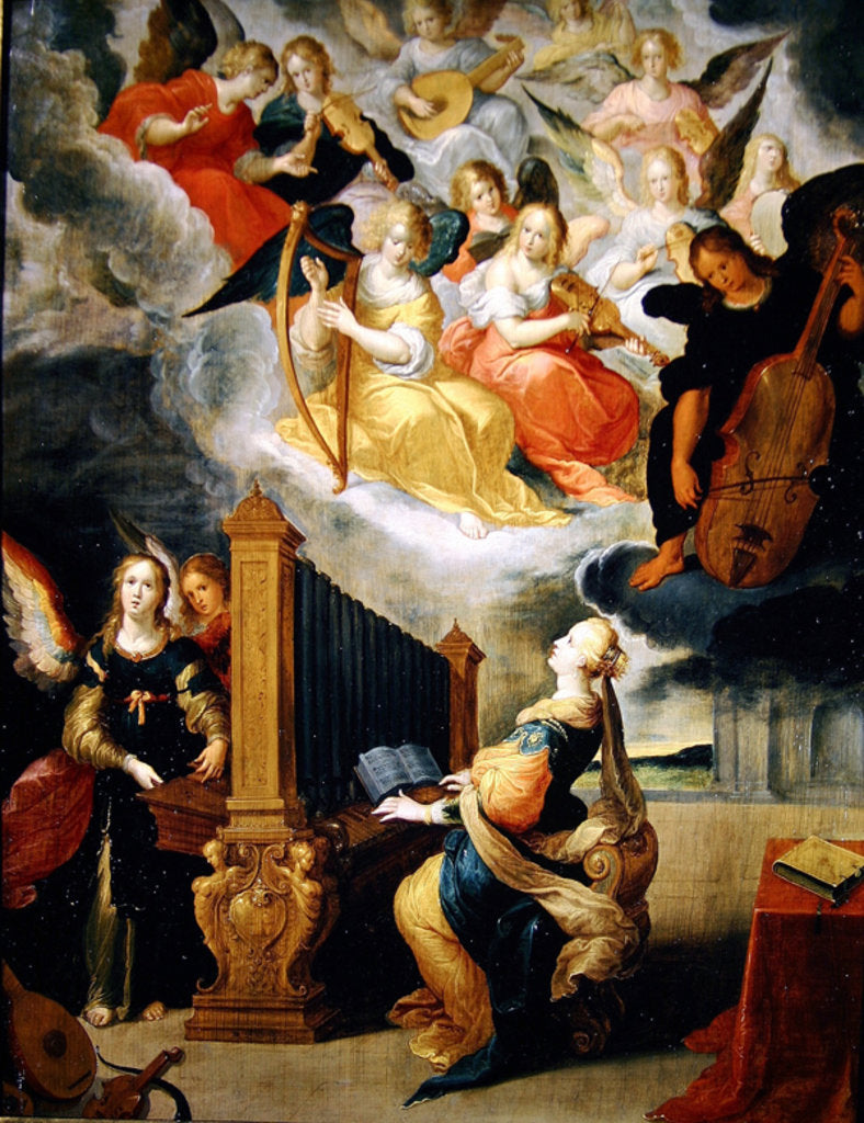 Detail of St. Cecilia, 1647 by C. de and Francken F. Bailleur