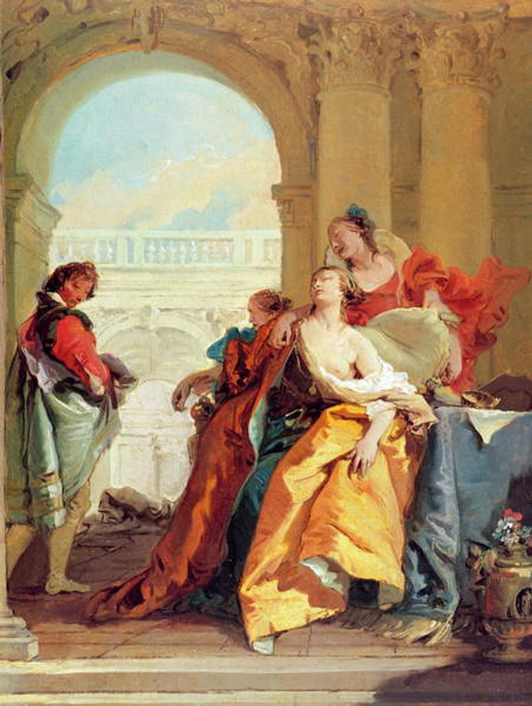 Detail of Death of Sophonisba by Giovanni Battista Tiepolo