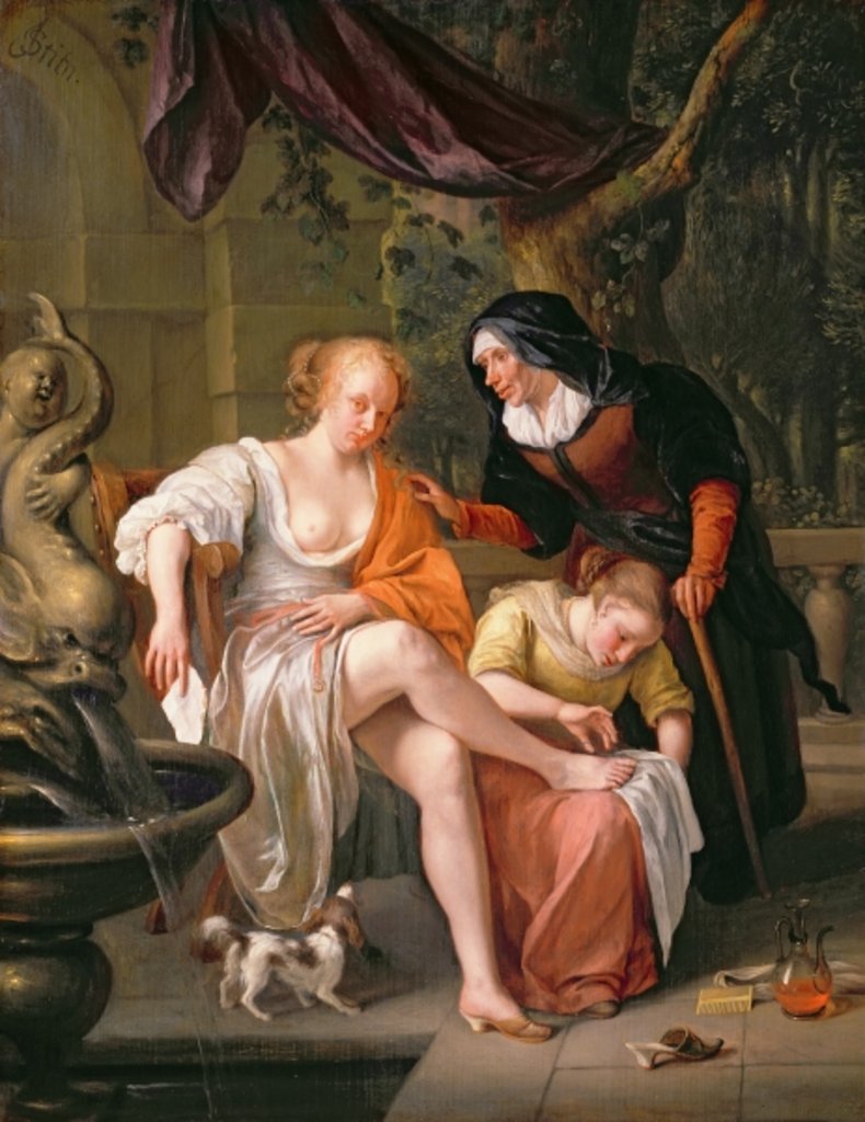 Detail of Bathsheba after the Bath by Jan Havicksz. Steen