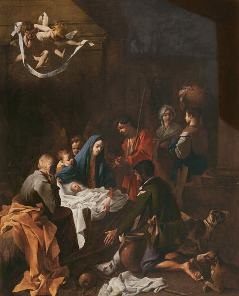 Detail of The Adoration of the Shepherds by Jean Tassel