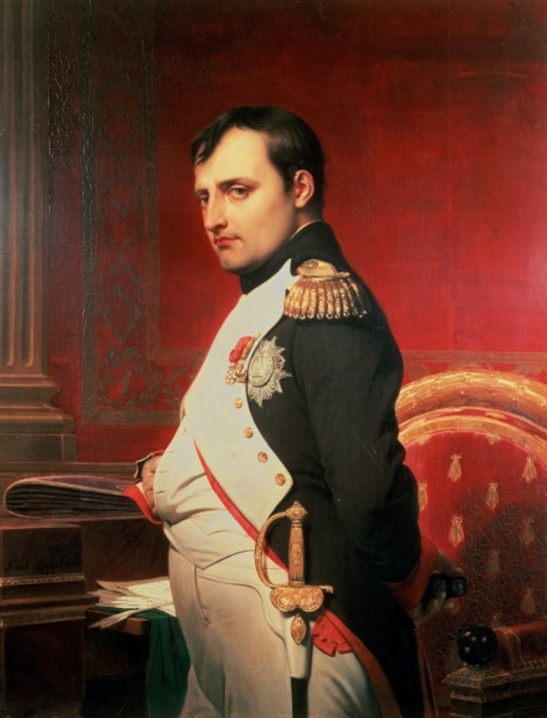 Detail of Napoleon I in his Study c.1807, 1838 by Hippolyte Delaroche