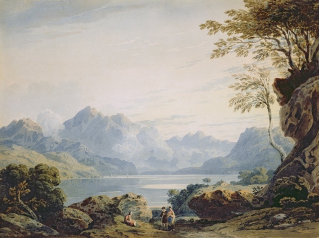 Detail of Lake in Snowdonia by John Varley