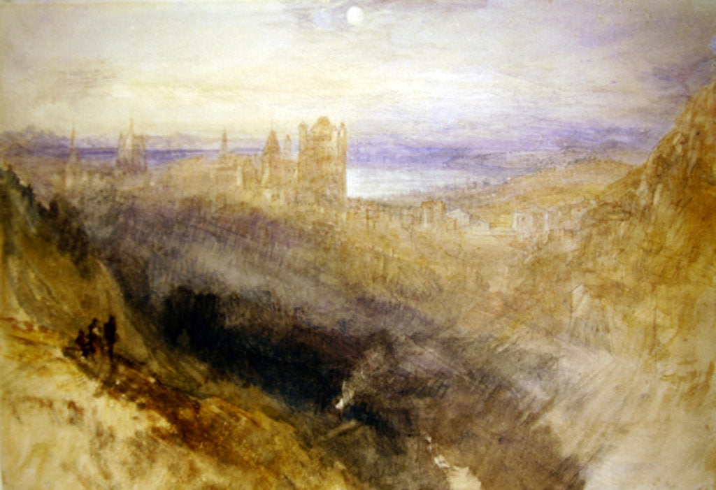 Detail of Lausanne, from Le Signal by Joseph Mallord William Turner