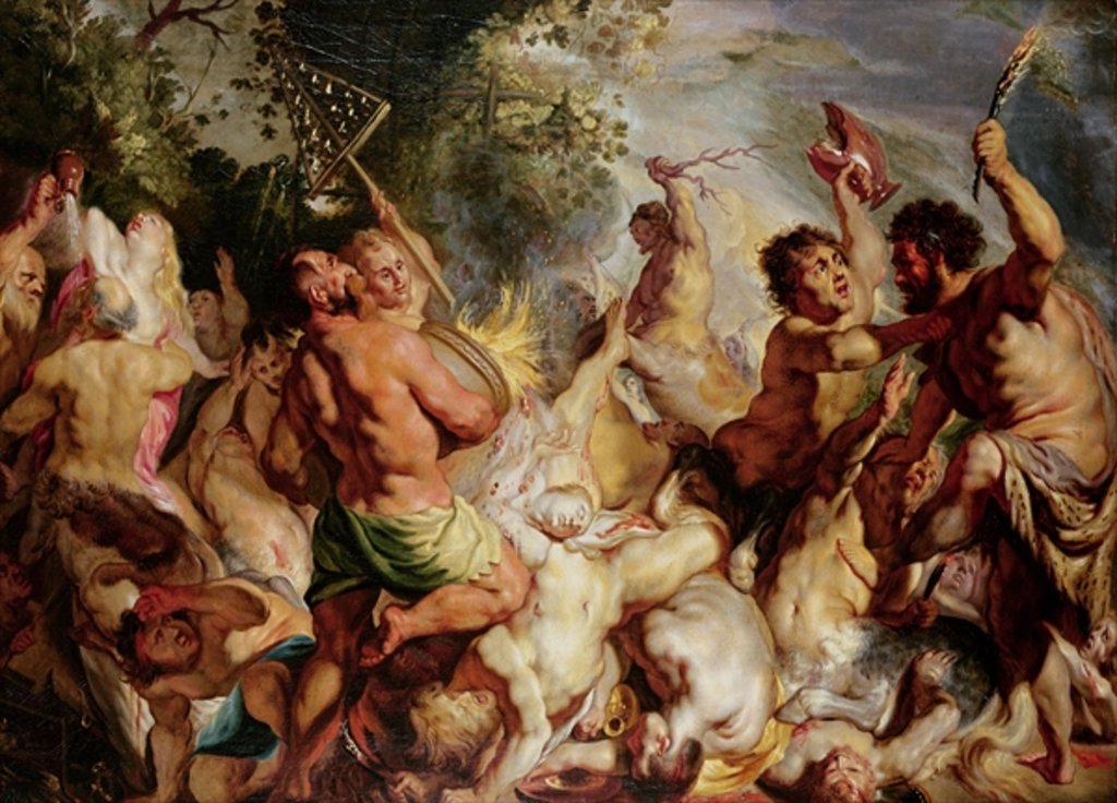 Detail of Lapiths and the Centaurs by Jacob Jordaens