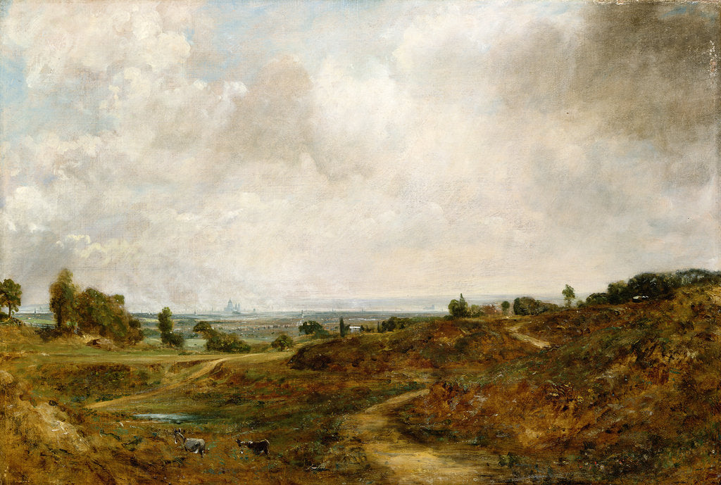 Detail of Hampstead Heath by John Constable