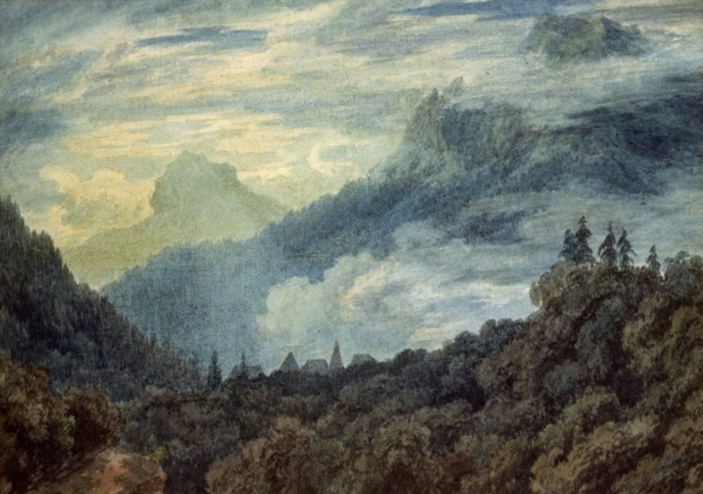 Detail of The Grand Chartreuse by John Robert Cozens