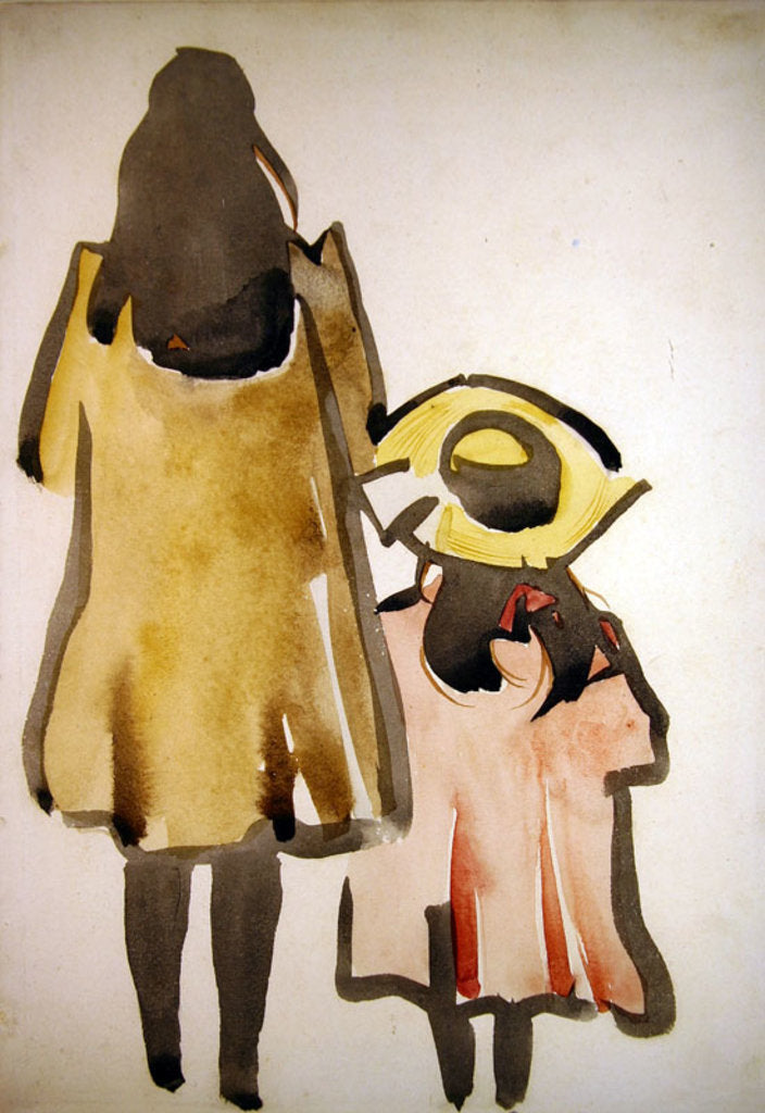 Detail of Back View of Two Children by Joseph Crawhall