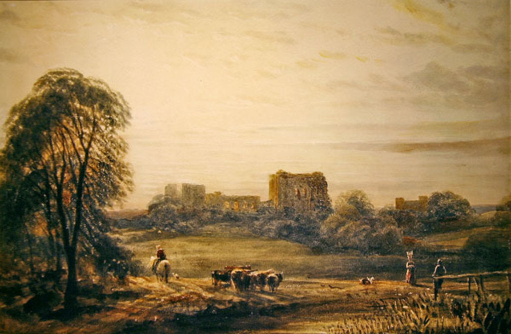 Detail of Glastonbury Abbey by Frederick Nash