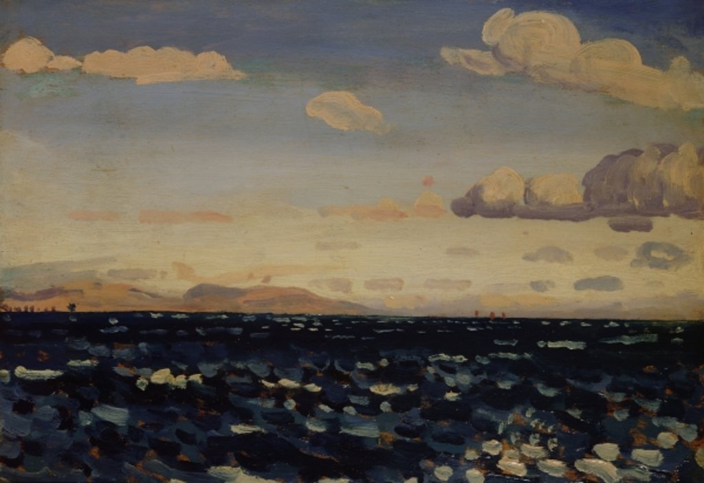 Detail of Blue Mediterranean by James Dickson Innes