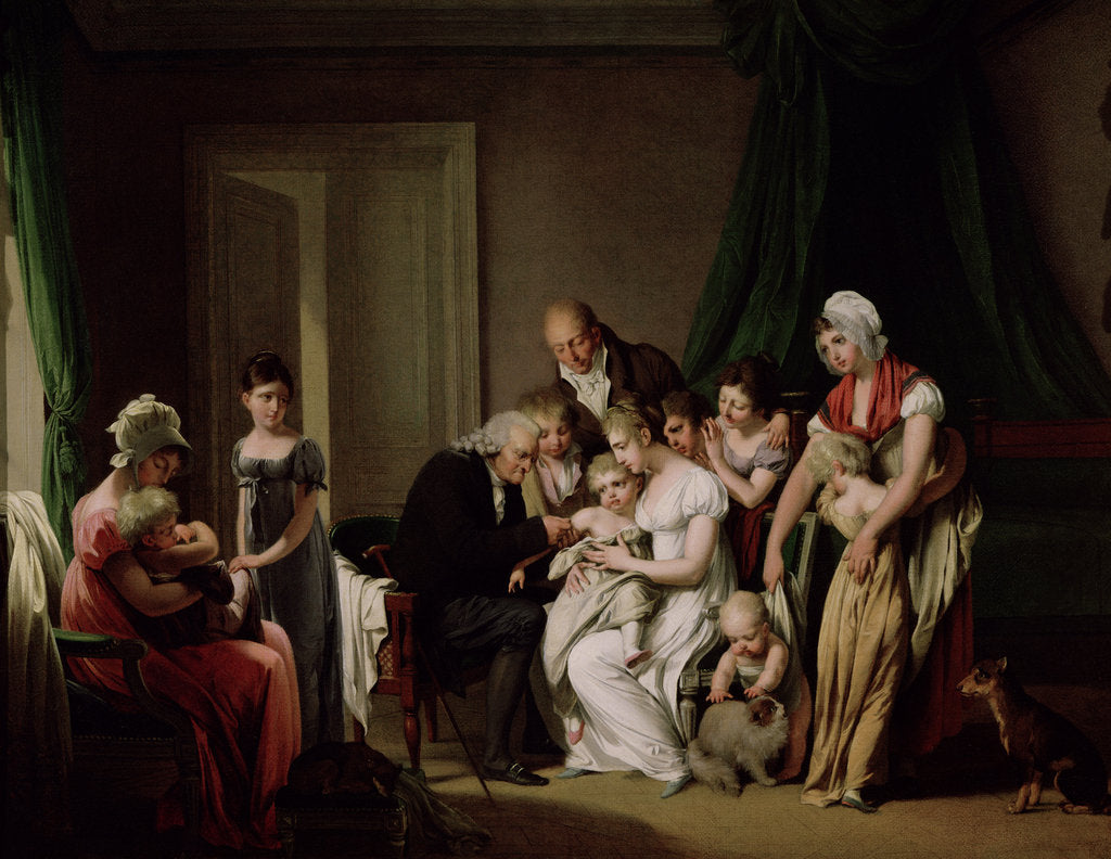 Detail of The Vaccination by Louis Leopold Boilly