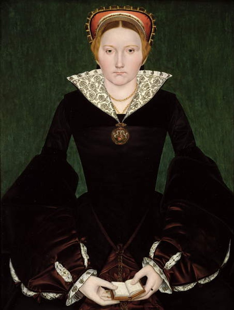 Detail of Portrait of a Lady by School English