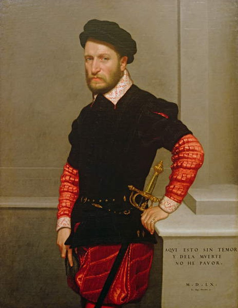 Detail of Portrait of Don Gabriel de la Cueva, The Duke of Albuquerque 1560 by Giovanni Battista Moroni
