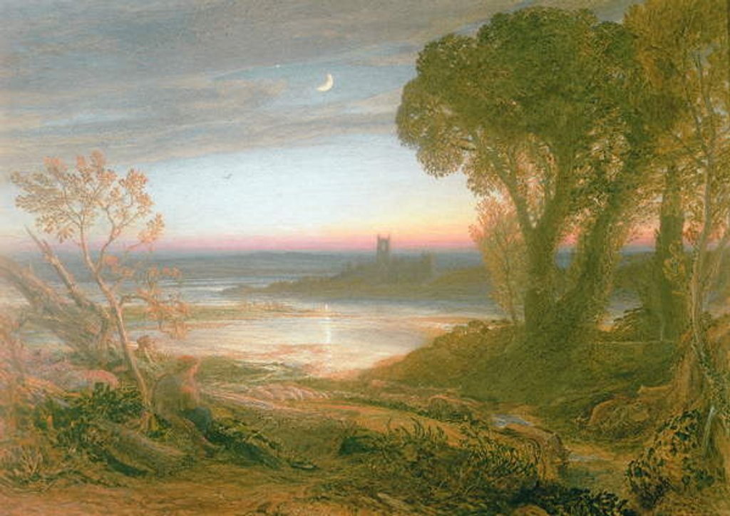 Detail of The Curfew by Samuel Palmer