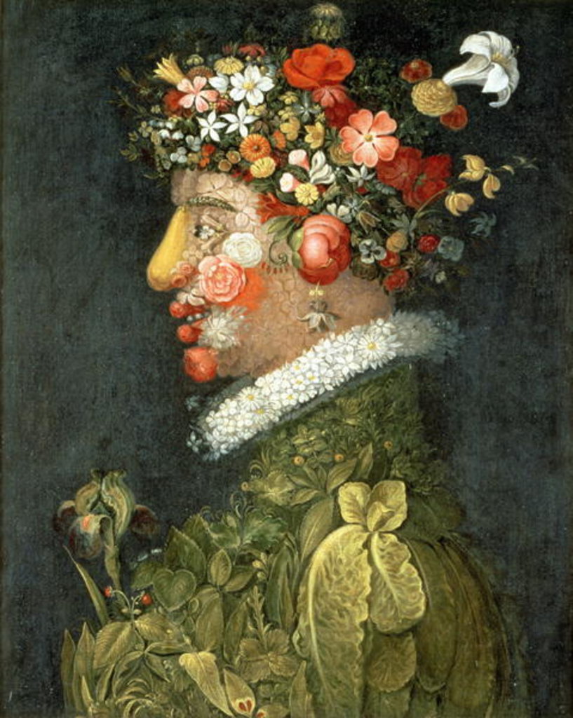 Detail of Spring by Giuseppe Arcimboldo