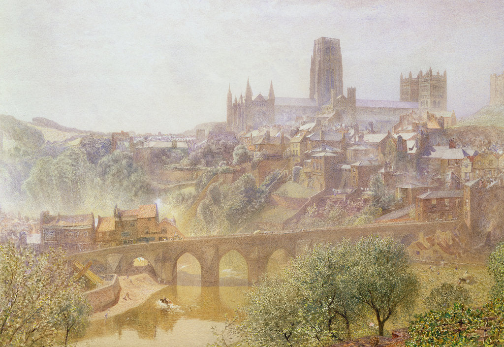 Detail of Elvet Bridge, Durham, 1876 by Alfred William Hunt