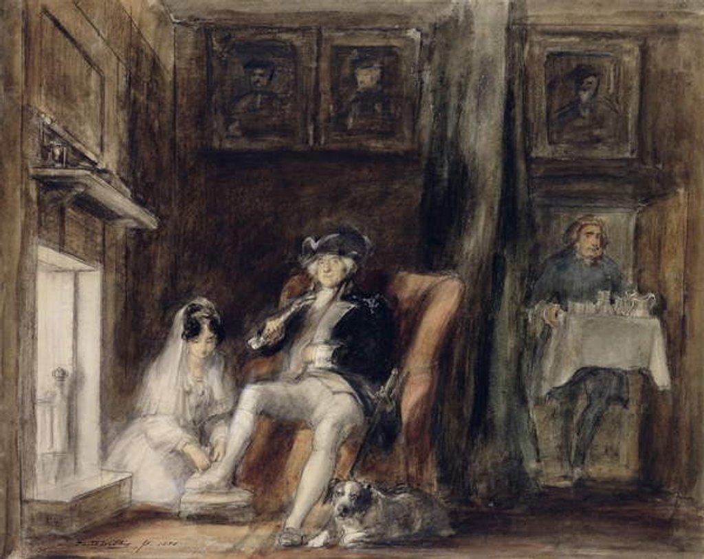 Detail of The Disabled Commodore in his Retirement, 1830 by David Wilkie