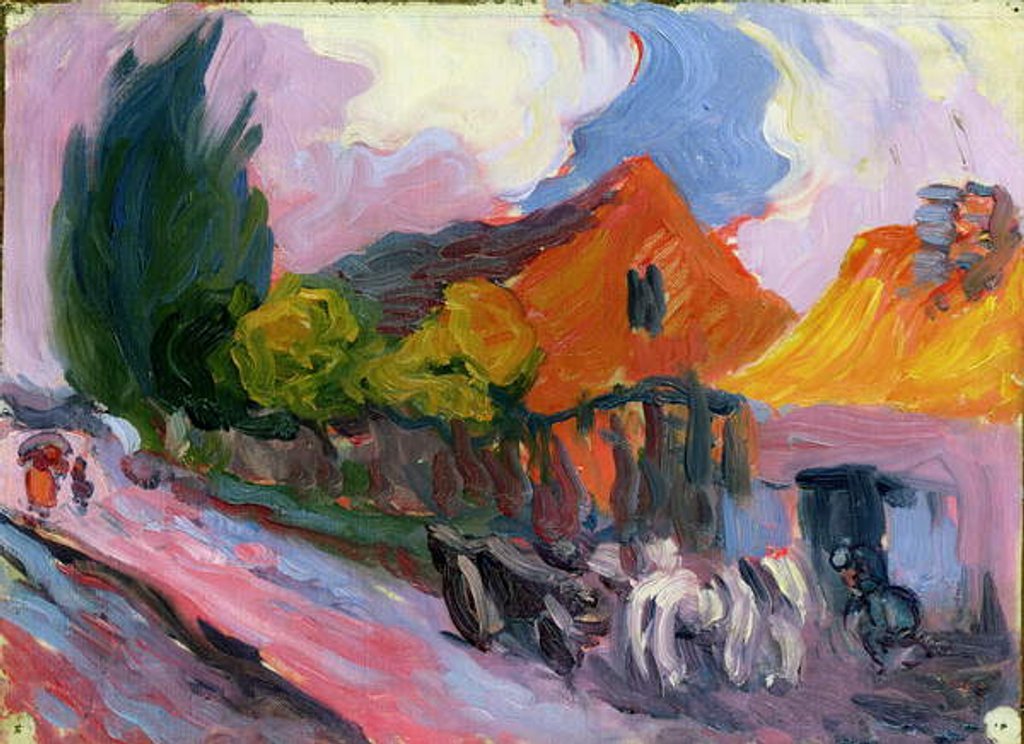 Detail of The Smith at Szeliwy, Poland, 1904 by Robert Polhill Bevan