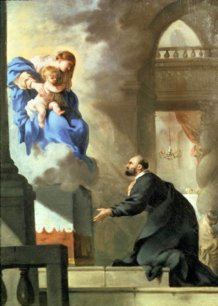 Detail of The Vision of St. Ignatius by Sebastien Bourdon