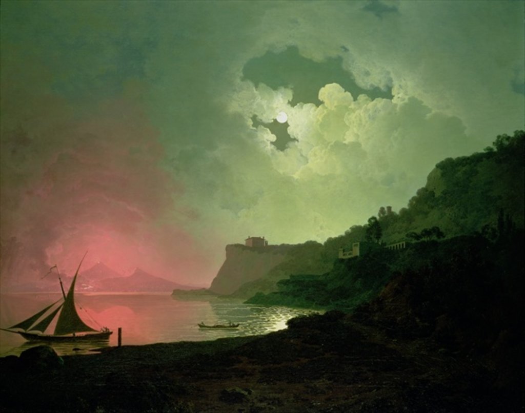 Detail of Vesuvius by Joseph Wright of Derby