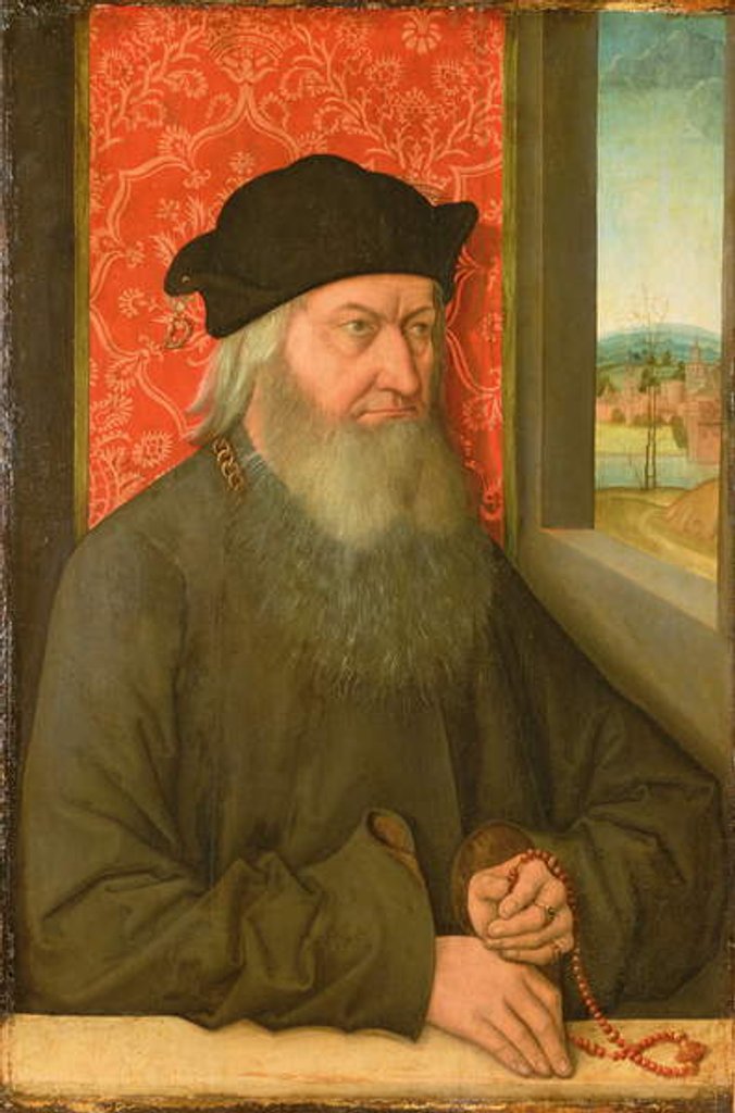 Detail of Portrait of a Nobleman by Bernhard Strigel