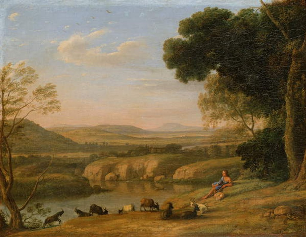 Detail of Pastoral Landscape by Claude Lorrain