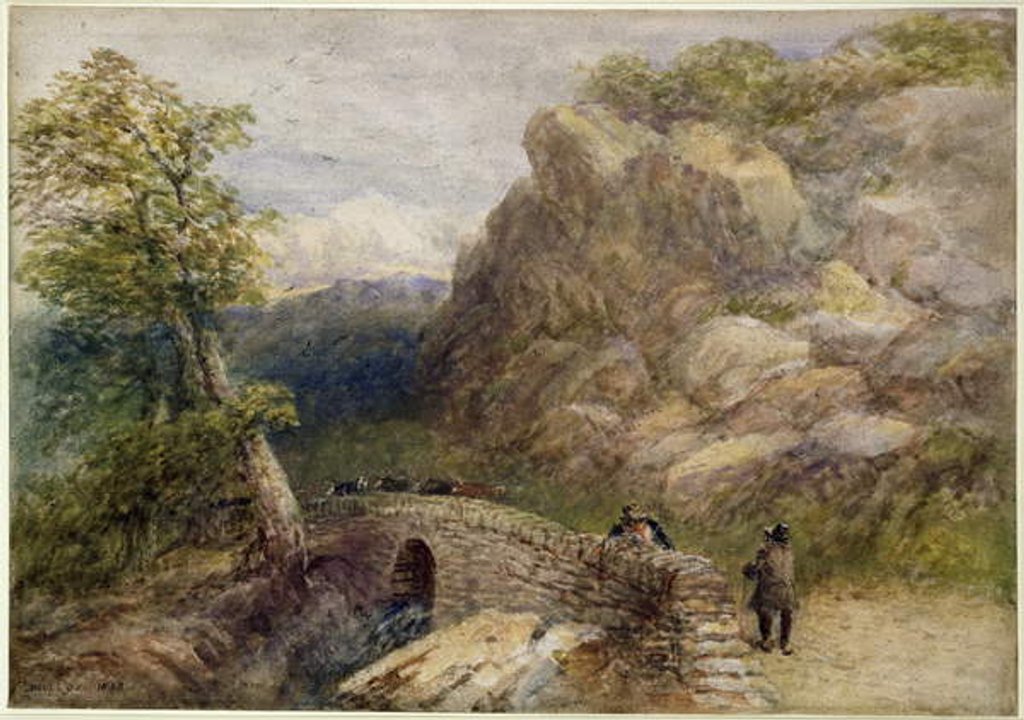 Detail of View in North Wales, 1858 by David Cox