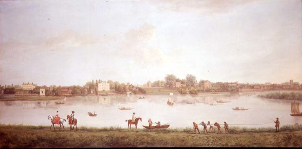 Detail of The Thames at Twickenham by Peter Tillemans