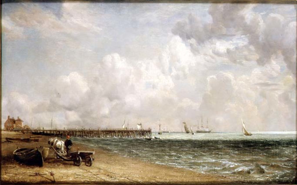 Detail of Yarmouth Jetty by John Constable