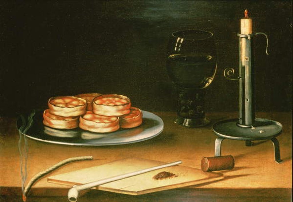 Detail of Still Life with Tarts by Sebastian Stoskopff