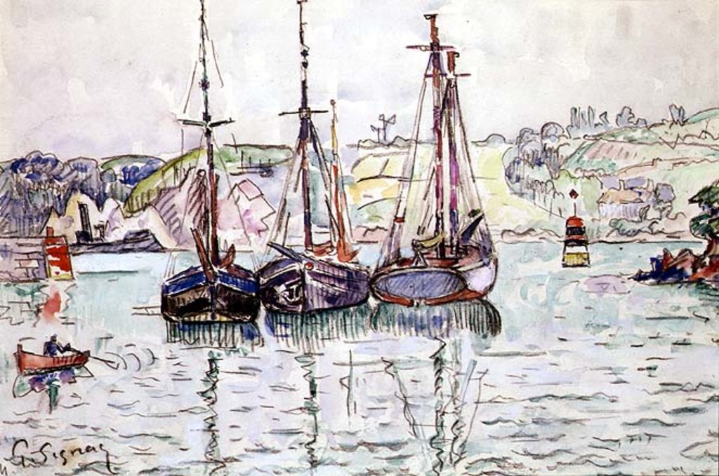Detail of Lezardrieux by Paul Signac
