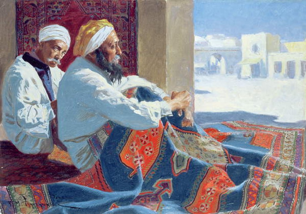 Detail of The Carpet Sellers, c.1915 by Feliks Michal Wygrzywalski
