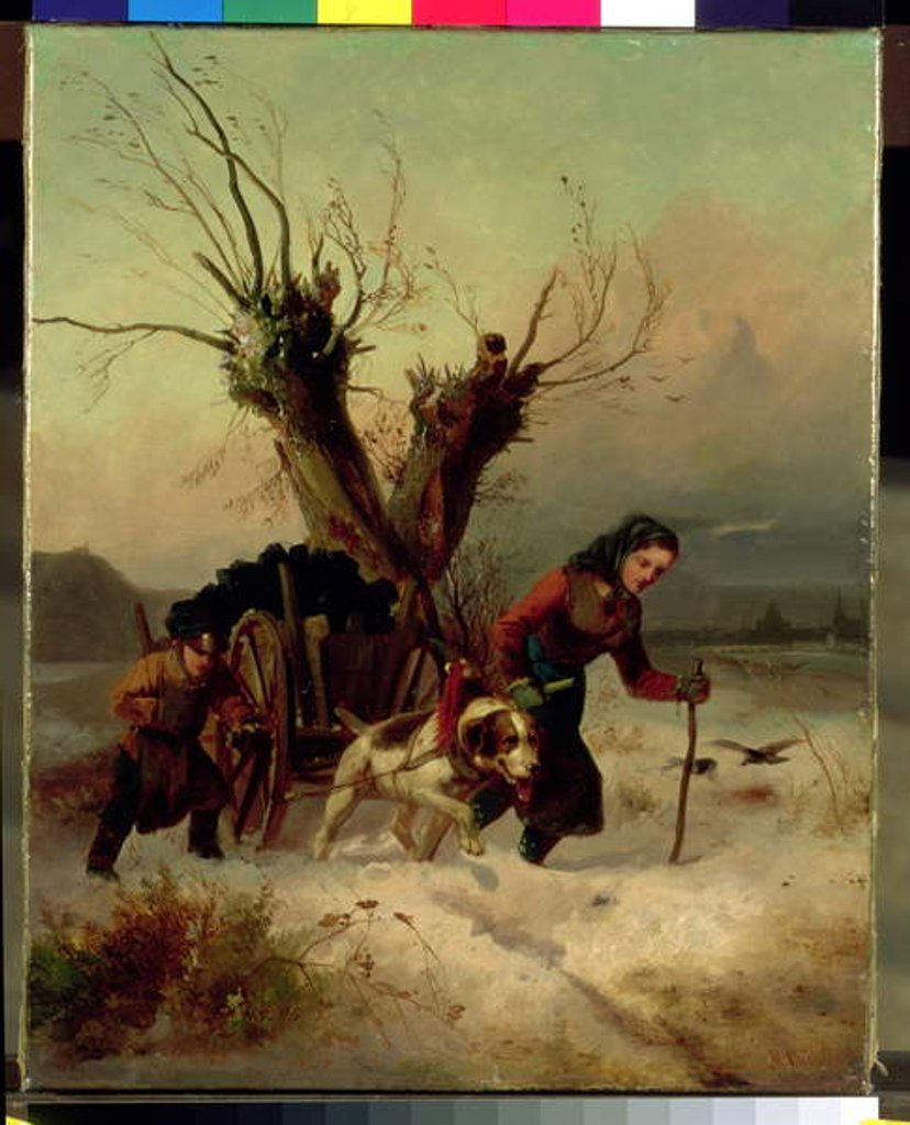 Detail of Heavy Load, c.1850 by Meno Muhlig