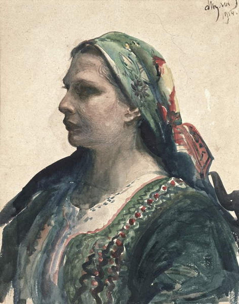 Detail of Woman in Krakowien Corset, 1914 by Leon Wyczolkowski