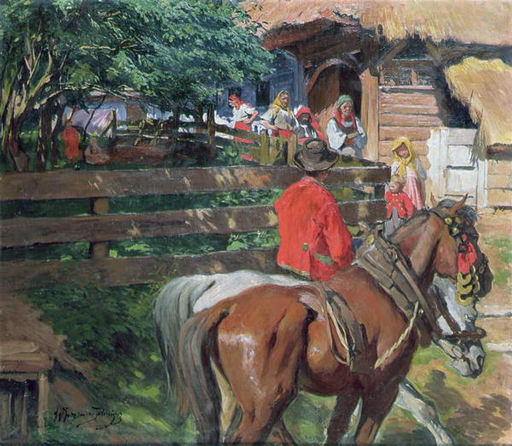 Detail of Matchmaking, c.1900 by Wlodzimierz Tetmajer