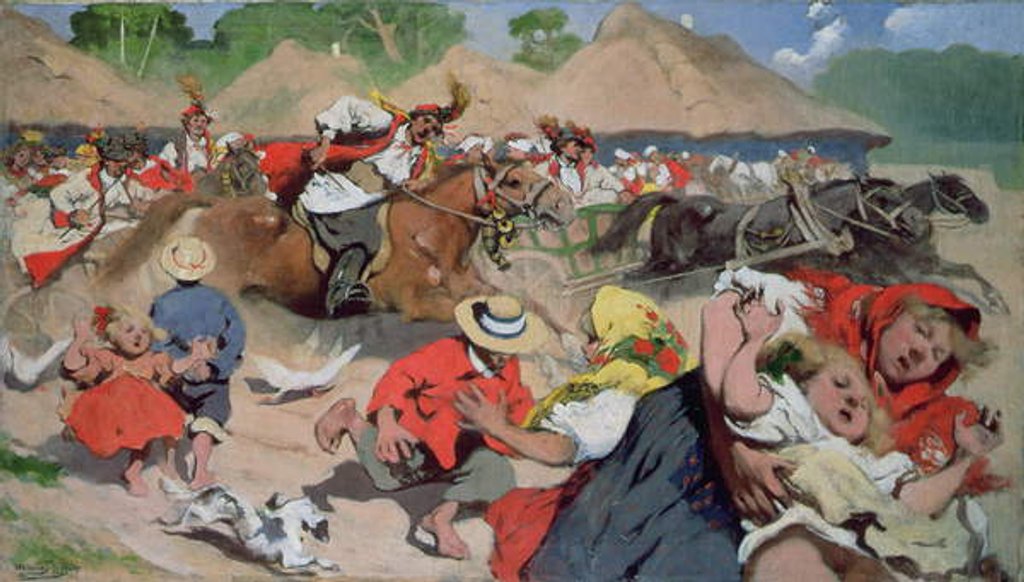 Detail of Cracowian Wedding by Wlodzimierz Tetmajer