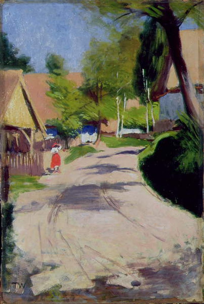 Detail of Road through a Village, 1910 by Wlodzimierz Tetmajer
