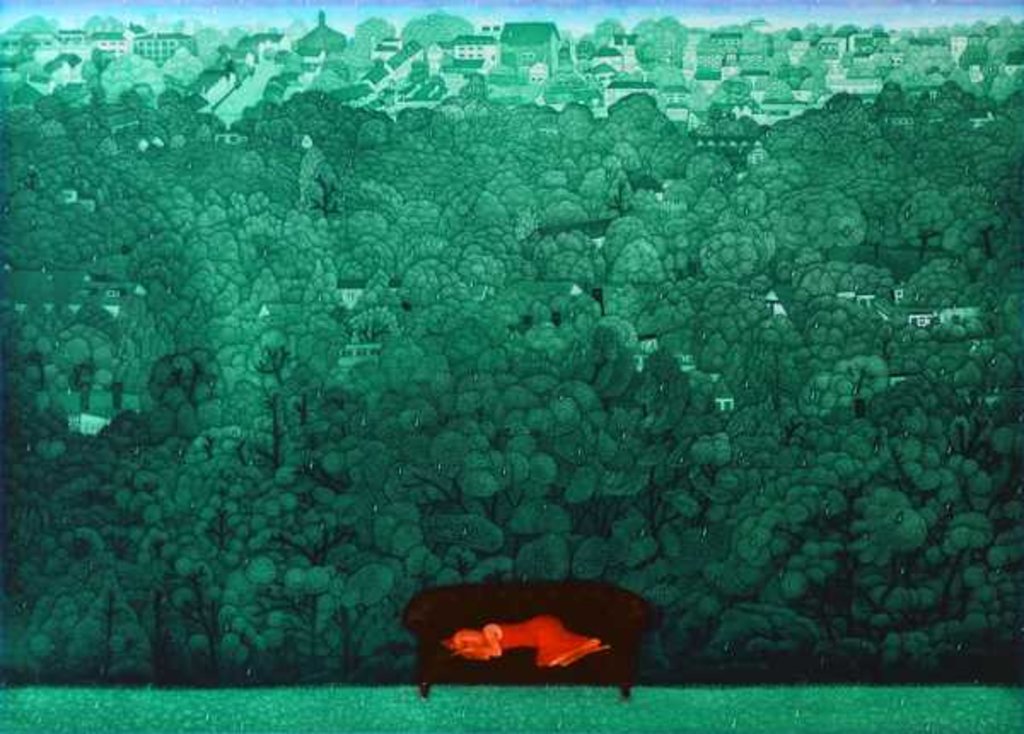 Detail of Reverie in the rain, 2009 by Emiko Aida