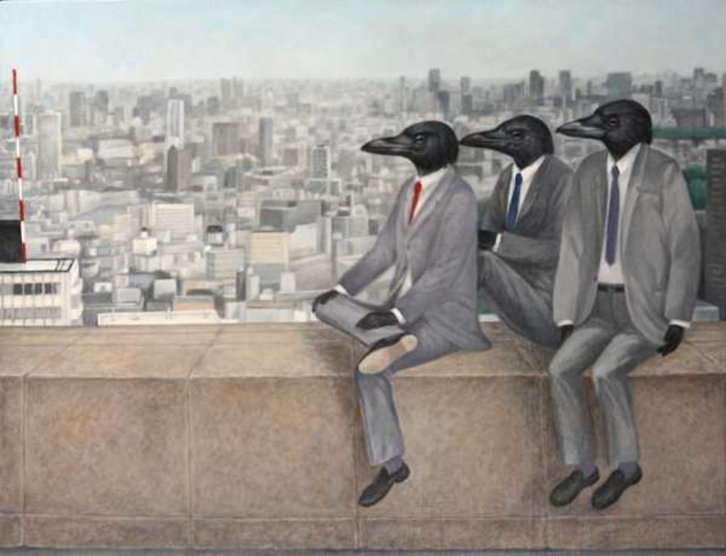 Detail of Three crow, 2010 by Emiko Aida