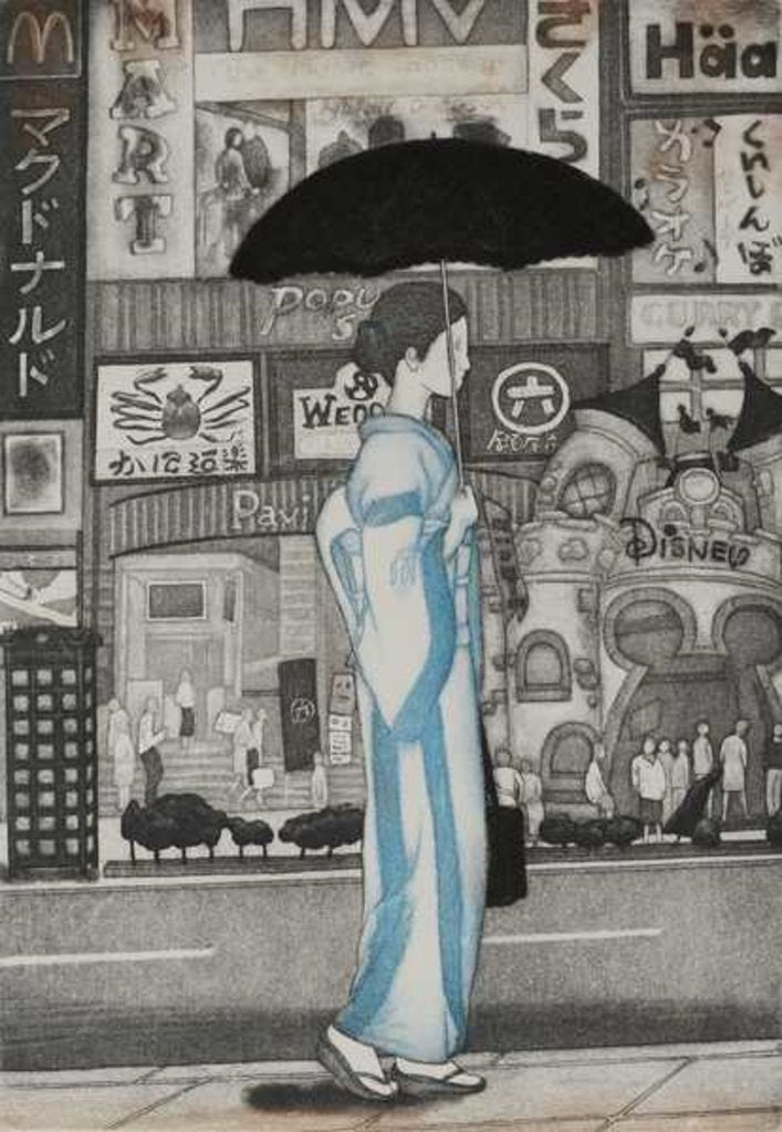 Detail of A girl in town, 2007 by Emiko Aida