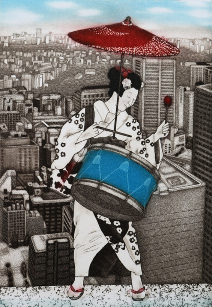 Detail of A drum girl, 2007 by Emiko Aida