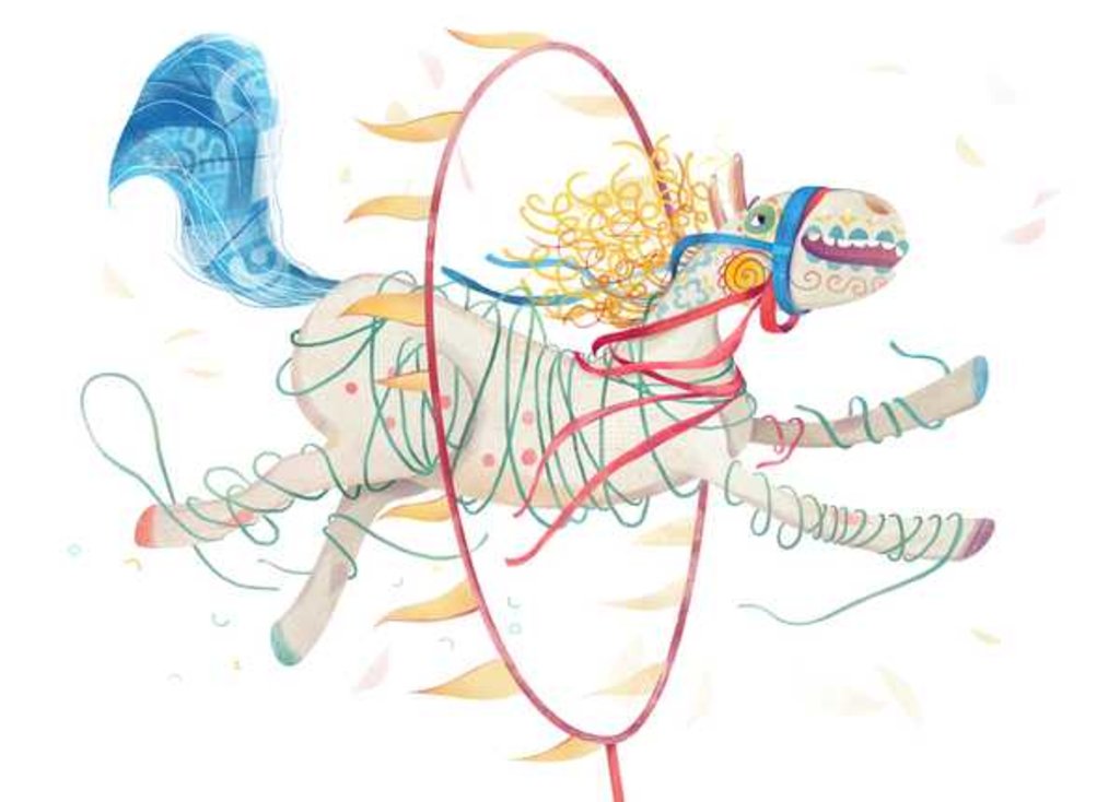 Detail of Circus pony, 2016 by Runa Anastasiya Rudaya