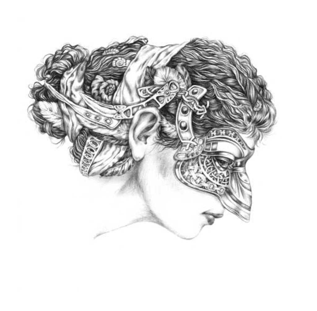 Detail of Venetian carnival, Colombina, 2012 by Runa Anastasiya Rudaya