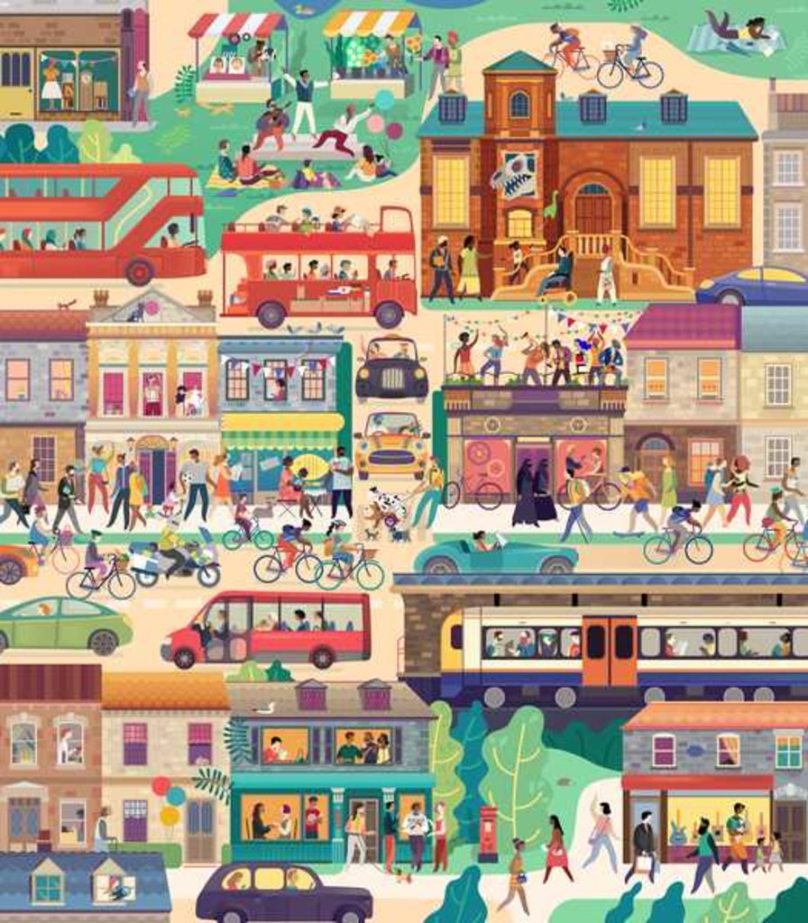 Detail of City, 2016 by Runa Anastasiya Rudaya