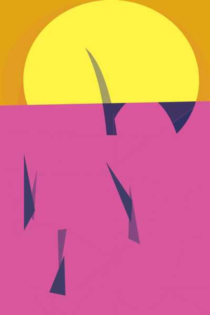 Detail of Sunset, 2016 by Alex Caminker